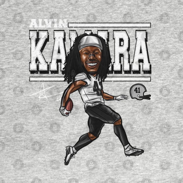 Alvin Kamara New Orleans Cartoon by Buya_Hamkac